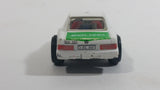 1991 Darda Motors Mercedes Benz 500 Police Polizei White and Green Die Cast Toy Cop Car Friction Motorized Pullback Vehicle