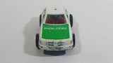 1991 Darda Motors Mercedes Benz 500 Police Polizei White and Green Die Cast Toy Cop Car Friction Motorized Pullback Vehicle