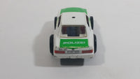 1991 Darda Motors Mercedes Benz 500 Police Polizei White and Green Die Cast Toy Cop Car Friction Motorized Pullback Vehicle