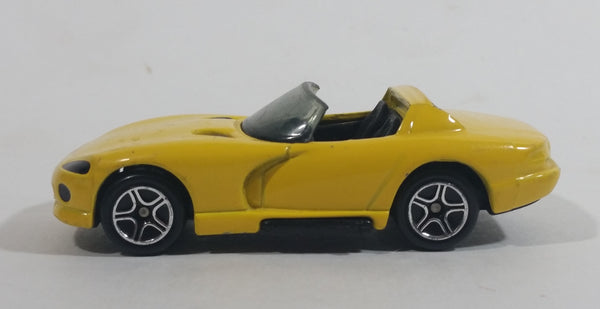 1998 Matchbox Dodge Viper RT 10 Yellow Die Cast Toy Dream Car Vehicle