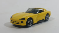 1998 Matchbox Dodge Viper RT 10 Yellow Die Cast Toy Dream Car Vehicle