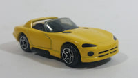 1998 Matchbox Dodge Viper RT 10 Yellow Die Cast Toy Dream Car Vehicle