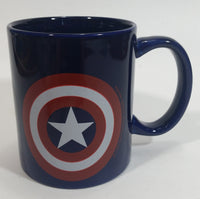 2011 Marvel Entertainment Captain America Character Dark Blue Ceramic Coffee Mug Comic Collectible