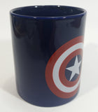 2011 Marvel Entertainment Captain America Character Dark Blue Ceramic Coffee Mug Comic Collectible