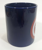 2011 Marvel Entertainment Captain America Character Dark Blue Ceramic Coffee Mug Comic Collectible