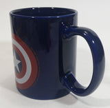 2011 Marvel Entertainment Captain America Character Dark Blue Ceramic Coffee Mug Comic Collectible