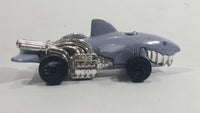 1987 Hot Wheels Speed Demons Sharkruiser Grey Die Cast Toy Car Shark Shaped Vehicle - UH