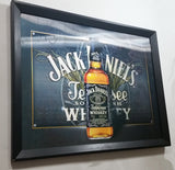 Jack Daniel's Old No. 7 Brand Tennessee Whiskey Woman in Bikini Billiards Pool Marijuana Weed 3D Hologram 12 1/2" x 16" Framed Sign