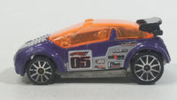 2006 Hot Wheels Drag Race Duel Super Gnat 05 Metallic Purple with Orange Tint Die Cast Toy Car Vehicle