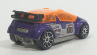 2006 Hot Wheels Drag Race Duel Super Gnat 05 Metallic Purple with Orange Tint Die Cast Toy Car Vehicle