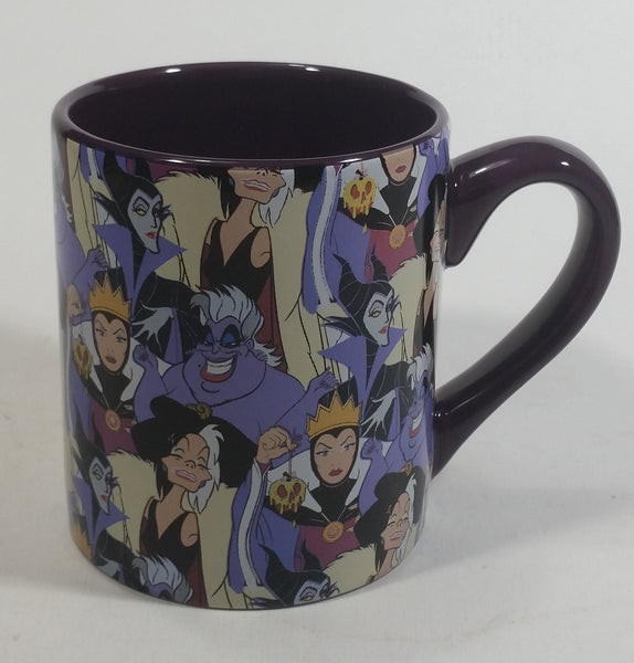 Disney Villains Character Collage Ceramic Dark Purple Coffee Mug Collectible