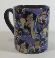 Disney Villains Character Collage Ceramic Dark Purple Coffee Mug Collectible