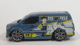 2013 MotorMax Fast Lane Street Linx 24/7 555-5555 Blue Grey Mini Van 6143-6 Die Cast Toy Car Vehicle