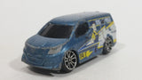 2013 MotorMax Fast Lane Street Linx 24/7 555-5555 Blue Grey Mini Van 6143-6 Die Cast Toy Car Vehicle