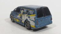 2013 MotorMax Fast Lane Street Linx 24/7 555-5555 Blue Grey Mini Van 6143-6 Die Cast Toy Car Vehicle