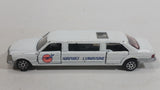 1992 Road Champs Deluxe Series Airport Limousine White Die Cast Toy Car Vehicle With Opening Doors and Sliding Sunroof