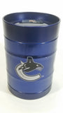 NHL Ice Hockey Vancouver Canucks Dark Blue Metal 5" Tall Coin Bank Sports Collectible