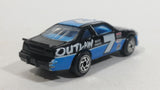 1995 Matchbox Pontiac Grand Prix Stock Car #7 Outlaw Auto Parts Black Blue Die Cast Toy Race Car Vehicle