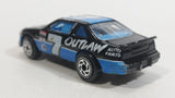 1995 Matchbox Pontiac Grand Prix Stock Car #7 Outlaw Auto Parts Black Blue Die Cast Toy Race Car Vehicle