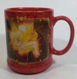 Disney Genuine Authentic Original Classic Animation Tinkerbell Peter Pan Red Ceramic Coffee Mug Collectible