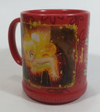 Disney Genuine Authentic Original Classic Animation Tinkerbell Peter Pan Red Ceramic Coffee Mug Collectible