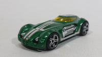 2009 Hot Wheels Track Stars Dodge XP-07 Metalflake Green Die Cast Toy Car Vehicle