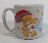 1985 American Greetings Care Bears "Fill your day with starshine!" White Stoneware Coffee Mug Collectible