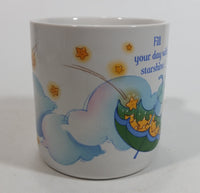 1985 American Greetings Care Bears "Fill your day with starshine!" White Stoneware Coffee Mug Collectible