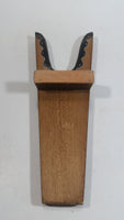 Daine's Western Shops Leather Wood Wooden Boot Jack Puller with Leather Advertising Piece