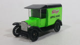 1996 Matchbox 1921 Model T Ford Kellogg's Frosted Apple Jacks Cereal Bright Green Die Cast Toy Classic Antique Car Delivery Vehicle