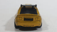 2003 Hot Wheels Flamin' Ford Escort Rally #5 Gold Die Cast Toy Car Vehicle