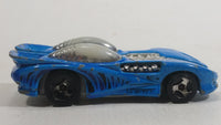 2000 Hot Wheels Super Launcher Splittin' Image II Neon Blue Die Cast Toy Car Vehicle