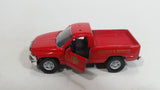 2016 Maisto Dodge Ram Truck City F.D. Fire Search and Rescue Red 1/46 Scale Pull Back Motorized Friction Die Cast Toy Car Vehicle with Opening Doors - Damaged lights on the roof