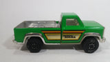 Vintage Tonka Pickup Truck Bright Green and Chrome Pressed Steel Toy Car Vehicle with Towing Hitch