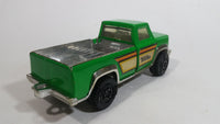 Vintage Tonka Pickup Truck Bright Green and Chrome Pressed Steel Toy Car Vehicle with Towing Hitch