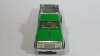 Vintage Tonka Pickup Truck Bright Green and Chrome Pressed Steel Toy Car Vehicle with Towing Hitch