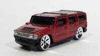 Maisto Hummer H2 Dark Red Die Cast Toy Truck SUV Vehicle