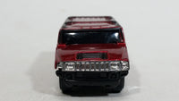 Maisto Hummer H2 Dark Red Die Cast Toy Truck SUV Vehicle