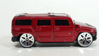 Maisto Hummer H2 Dark Red Die Cast Toy Truck SUV Vehicle