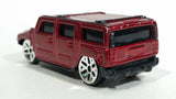 Maisto Hummer H2 Dark Red Die Cast Toy Truck SUV Vehicle