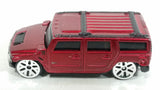 Maisto Hummer H2 Dark Red Die Cast Toy Truck SUV Vehicle