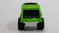 2012 Matchbox City Garbage Grinder Truck Lime Green Die Cast Toy Car Vehicle