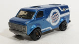 2009 Matchbox Service Center Chevy Van Custom Paint Works Metalflake Blue Die Cast Toy Car Vehicle