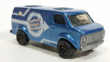 2009 Matchbox Service Center Chevy Van Custom Paint Works Metalflake Blue Die Cast Toy Car Vehicle