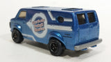 2009 Matchbox Service Center Chevy Van Custom Paint Works Metalflake Blue Die Cast Toy Car Vehicle