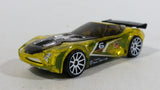 2012 Hot Wheels Track Stars Nerve Hammer #6 Clear Yellow Die Cast Toy Car Vehicle