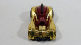 2012 Hot Wheels Troy Solider Gold Chrome Die Cast Toy Car Vehicle