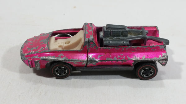 Vintage 1971 Hot Wheels Red Lines Hairy Hauler Spectraflame Pink Die Cast Toy Car Vehicle Made in USA