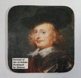 Vintage Portrait of the Archduke of Ferdinand Cork Backed Drink Coaster