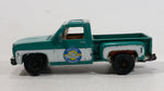 2009 Matchbox Service Center 1975 Chevy Stepside Truck Green Die Cast Toy Car Vehicle